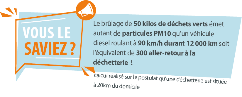 équivalence brûlage déchets verts