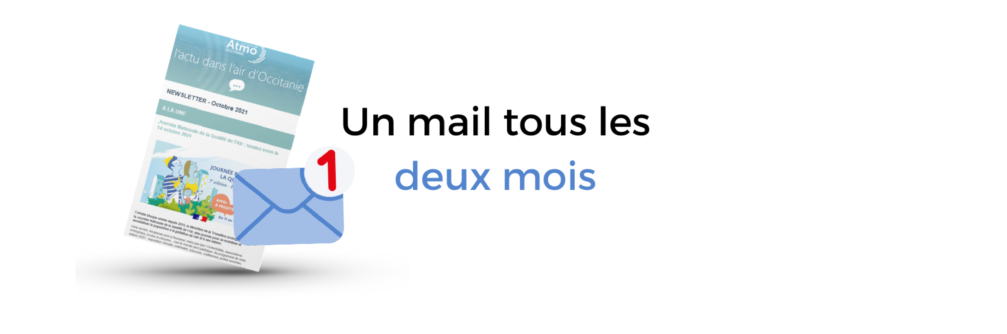 un mail une fois tous les deux mois