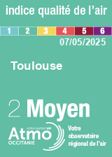 ATMO Occitanie - Indice de qualité de l'air ATMO Occitanie - Indice de qualité de l'air